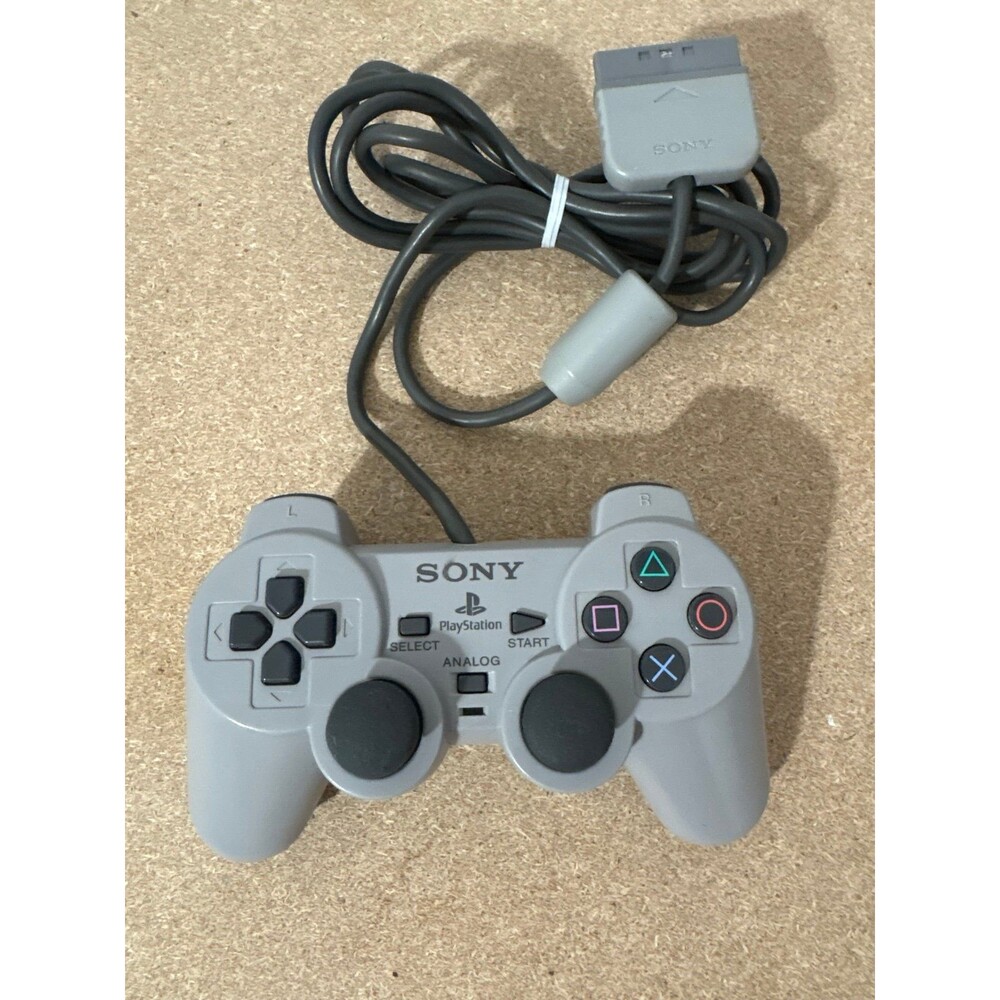 OEM Sony Playstation 2 PS2 Silver DualShock Wired Controller. Tested!
